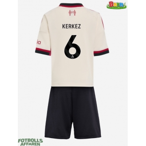 Liverpool Milos Kerkez #6 Bortaställ Barn 2025-26 Kortärmad (+ Korta byxor)